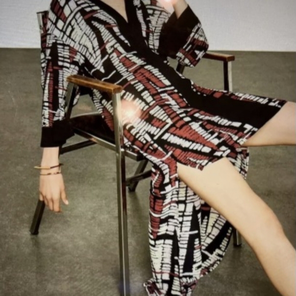 BCBG Max Azria Abstract Chevron High-Low Dress - Picture 3 of 5